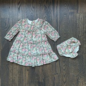 Ralph Lauren Baby Long Sleeve Dress with Bloomers